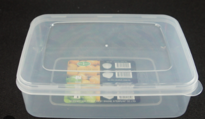 10-403#กล่องเวฟผืนผ้า 2500  ML บรรจุ12ชิ้น/แพ็ค ราคา25บาท/ชิ้น