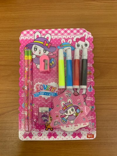 PL-4450#ชุดเครื่องเขียน บรรจุ12ชิ้น/แพ็ค ราคา20บาท/ชิ้น