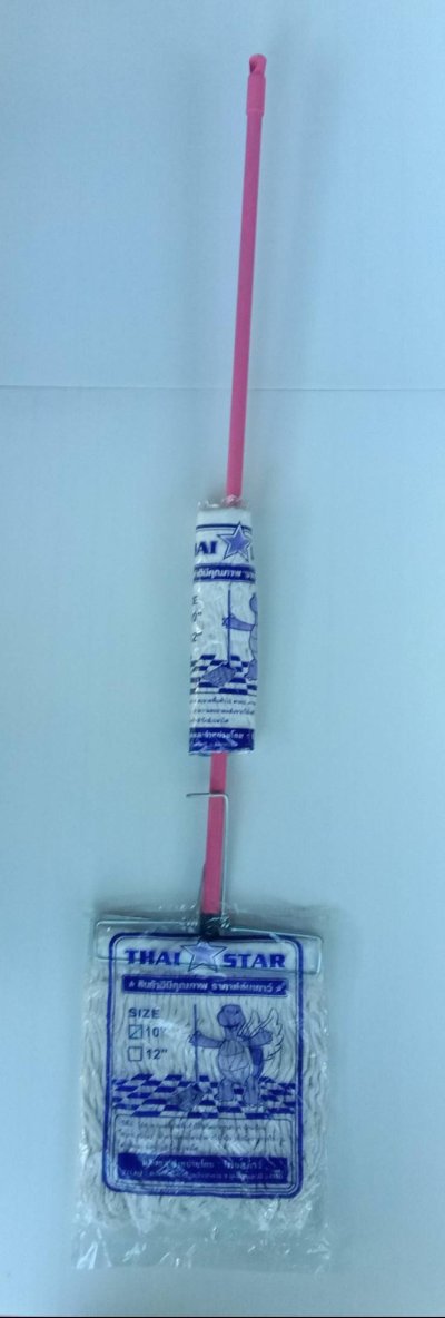 ไม้ถูพื้นหัวหนีบ 10" บรรจุ 6ชิ้น/มัด ราคา 119บาท/ชิ้น