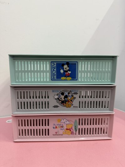 538-1-7#ลังใส่ของ-ใหญ่-คละ4สี 12ชิ้น / แพ็ค ราคา 29 บาท