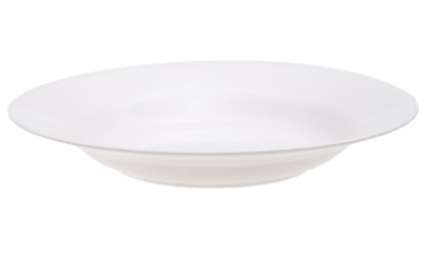 P9001-9#จานทรงลึก9 " สีพื้นสีขาว 12ชิ้น/แพ็ค ราคา25บาท