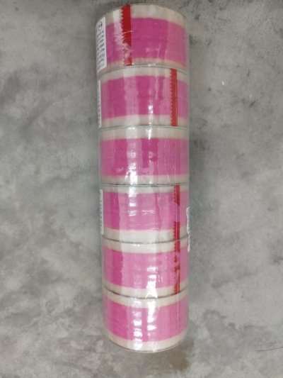 oppพิมพ์ลายThank you สีชมพูพื้นสีใสหัวใจ 48*18y บรรจุ12ชิ้น/แพ็ค ราคา20บาท/ชิ้น