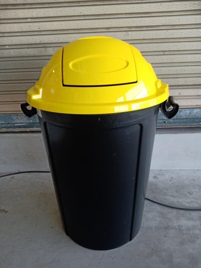 188#ถังขยะฝาสปริง 87 ลิตรฝาเหลือง B