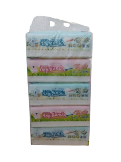 TL-899#ทิชชูเช็ดหน้า 170แผ่น แบบแห้ง 5ชิ้น/แพ็ค ราคา 20 บาท