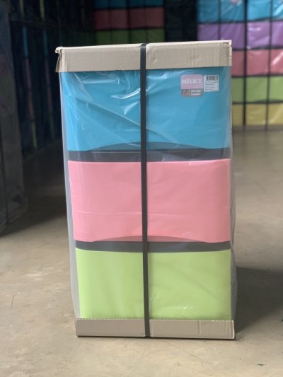 ตู้ลิ้นชักUPรุ่น MILKY 3ชั้น