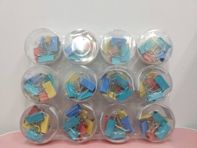 123-04C#คลิปกระปุก 41 มม. 12ชิ้น/แพ็ค ราคา20บาท