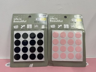 J005-53#เทปตีนตุ๊กแกกลม.คละแบบ/SP บรรจุ12ชิ้น/แพ็ค ราคา20/ชิ้น