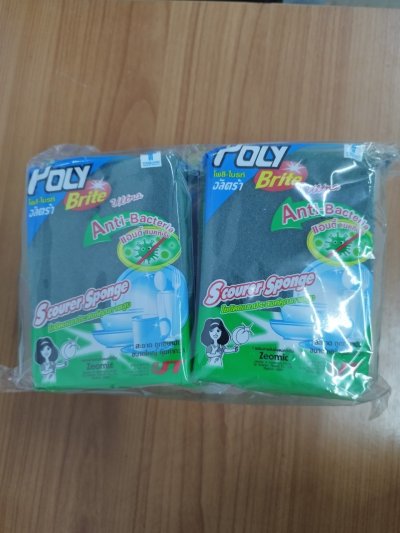 ใยขัดเอนกประสงค์แอนตี้แบค(6ชิ้น/แพค) 12ชิ้น/แพ็ค ราคา20บาท