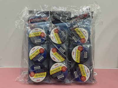 6529#เทปพันสายไฟ 3ชิ้น บรรจุ12ชิ้น/แพ็ค ราคา25/ชิ้น