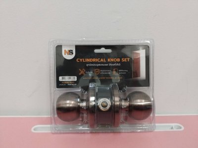 P587AC-ET#ลูกบิดทรงกลมรมดำ