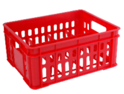 15-1072#ลังคว่ำแก้ว 12ช่อง แดง