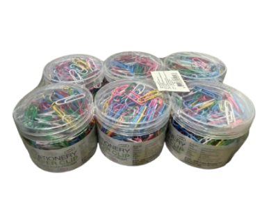 20457#คลิปหนีบกระดาษสี 12ชิ้น/แพ็ค ราคา20บาท