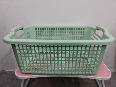 BS010-A-03#ตะกร้าผ้าทรงสี่เหลี่ยม เกรดA คละสี บรรจุ 12ชิ้น/มัด ราคา 79บาท/ชิ้น