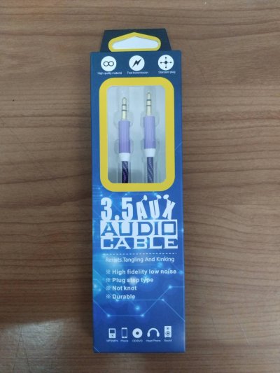 1236-10#สายAUXต่อลำโพง 12ชิ้น/แพ็ค ราคา20บาท