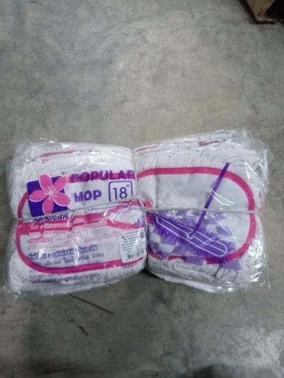 POP-18A-W#อะไหล่ดันฝุ่น 18" ผ้าขาว บรรจุ12ชิ้น/มัด ราคา 149บาท/ชิ้น