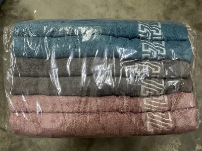 ผ้าขนหนู30*60 ใบไม้ คละสี 159.-. /แสงทวี แพ็ค 6 ชิ้น ราคา 159 บาท