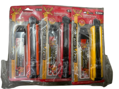 13030#มีดคัตเตอร์+ใบมีด 12ชิ้น/แพ็ค ราคา20บาท