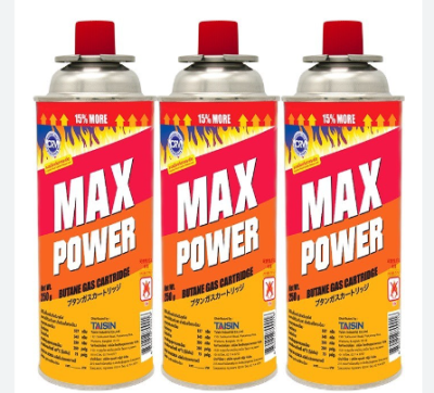 8MPG-250#แก๊สปิคนิคแมกซ์พาวเวอร์P*3 250 Gบรรจุ 3ชิ้น/แพ็ค ราคา 49บาท/ชิ้น