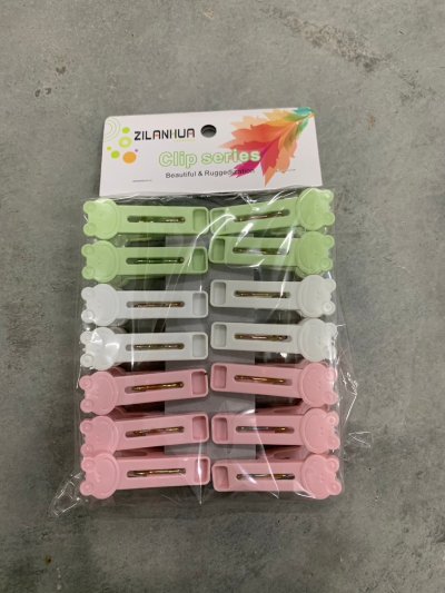 PL-4286#ไม้หนีบผ้า บรรจุ12ชิ้น/แพ็คราคา20บาท/ชิ้น