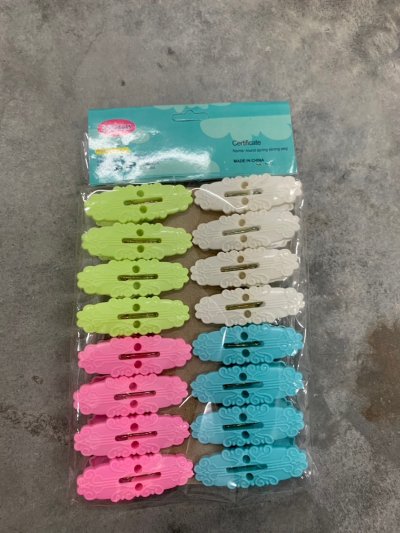 PL-4283#ไม้หนีบผ้า บรรจุ12ชิ้น/แพ็คราคา20บาท/ชิ้น