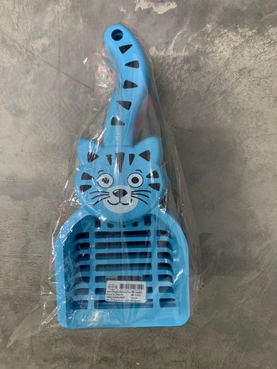 13-1069-P#ตักมูลสัตว์หน้าแมว 12ขิ้น/แพ็ค ราคา15บาท