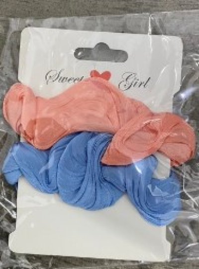 81032#ยางรัดผมผ้า คละลายคละสี 12ชิ้น/แพ็ค ราคา20บาท