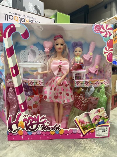 551634#ตุ๊กตาแม่ลูกมีโต๊ะเครื่องแป้งกล่อง 2015E