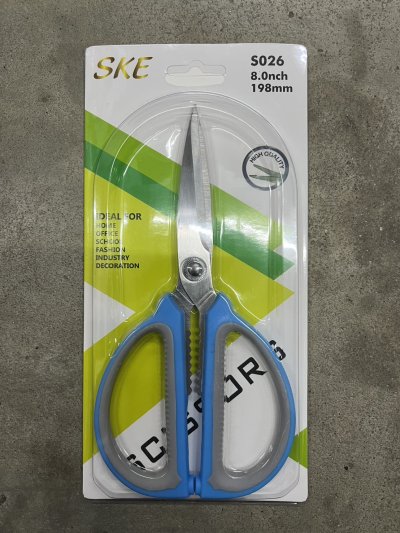 CSP026#กรรไกรยาว 19.5 ซม. 12ชิ้น/แพ็ค ราคา20บาท