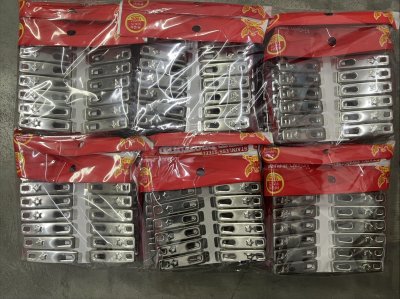 17006#หนีบผ้าสแตนเลส 18PCS  12ชิ้น/แพ็คราคา20บาท