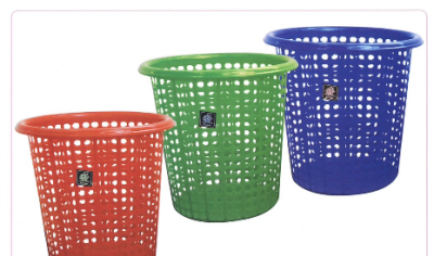 ตะกร้าผ้ากลมใหญ่335เข้ม/รุ้ง บรรจุ12ชิ้น/แพ็ค ราคา89บาท/ชิ้น