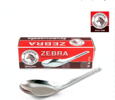 ช้อนหัวม้าลายใหญ่ 12ชิ้น/แพ็ค ราคา49บาท