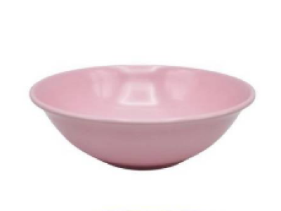 B9103-8#ชามปากบาน8 " สีพื้นสีชมพู 12ชิ้น/แพ็ค ราคา29บาท