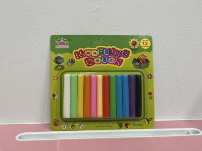 G2001024#ดินน้ำมันแท่ง 12สี บรรจุ12ชิ้น/แพ็ค ราคา15/ชิ้น