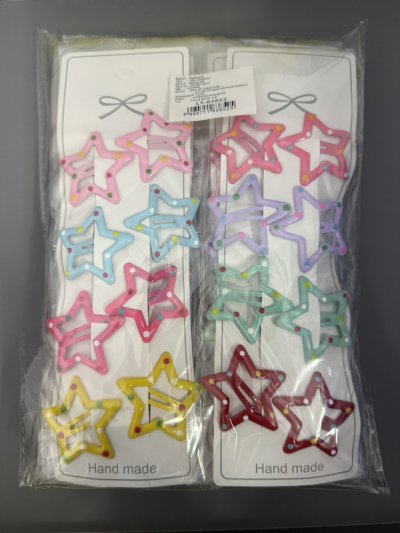 83852#กิ๊บแปะผมรูปดาว 8 PCS. 12ชิ้น/แพ็ค ราคา 20 บาท