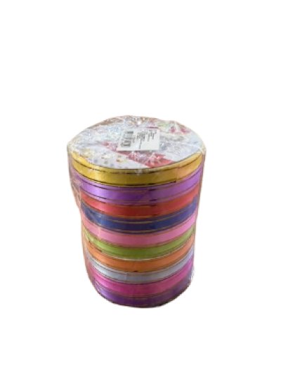 23777#ริบบิ้น(ม้วนเล็ก) 1.2CM.*25M. 12ชิ้น/แพ็ค ราคา10บาท