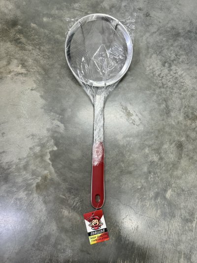 LH-5020#กระชอนด้ามแดง 16CM.