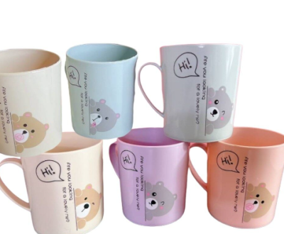 A-122P#แก้วกุ๊งกิ้งสกรีน 12ชิ้น/แพ็ค ราคา15บาท