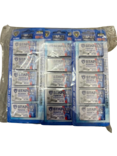 21040#ลวดเย็บกระดาษ เบอร์10 5PCS. 12ชิ้น/แพ็ค ราคา20บาท
