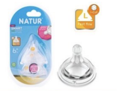 จุกนม สมร์ทไบโอมินิค L แพ็ค2  12ชิ้น/แพ็ค ราคา 229 บาท