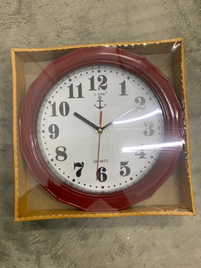 JW-2016RCW-W#นาฬิกาแขวนผนัง ลายไม้เหลือง