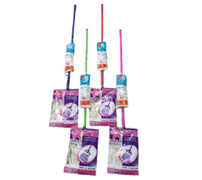 POP-09 ม็อบหัวหนีบ 10 นิ้ว ด้ามหุ้ม บรรจุ6ชิ้น/มัด ราคา 129บาท/ชิ้น