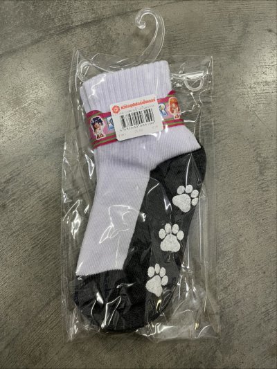 E77-ดต-35#ถุงเท้าสปันแบบหนาพื้นเทา+กันลื่น3-5 แพ็ค 12 ชิ้น ราคา 25 บาท