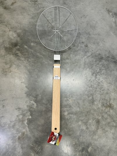 LH-5073#กระชอนด้ามไม้แบน 20CM.