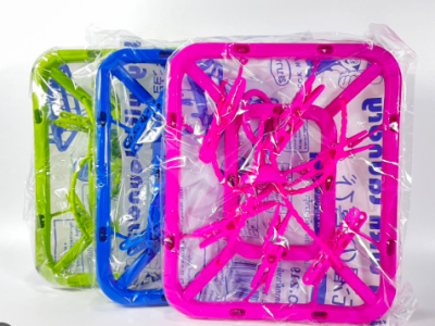 NO.219#ห่วงตากผ้าเหลี่ยมเล็ก บรรจุ12ชิ้น/แพ็ค ราคา25บาท/ชิ้น