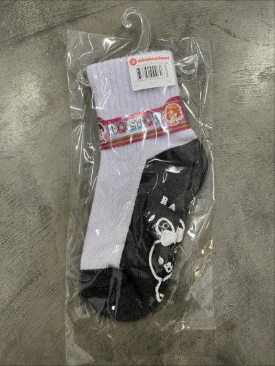 E77-ดต-46#ถุงเท้าสปันแบบหนาพื้นเทา+กันลื่น4-6 แพ็ค 12 ชิ้น ราคา 25 บาท