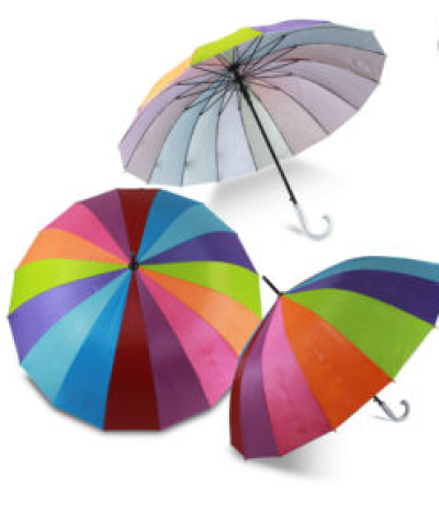 D-1195# ร่ม28นิ้ว24ก้านผ้าผงจี้