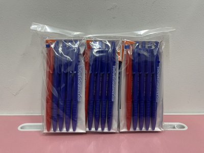 ปากกาหมึกน้ำมันCPS01น้ำเงิน,แดง 1*5 บรรจุ12ชิ้น/แพ็ค ราคา20/ชิ้น