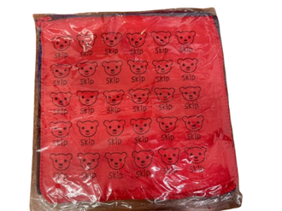 B-60739#ผ้าขนหนูนาโนลายหมีคละสีเข้ม 30*30cm. 12ชิ้น/แพ็ค ราคา10บาท