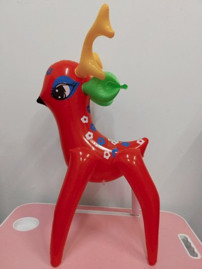 J268-56#ตุ๊กตาเป่าลมกวาง