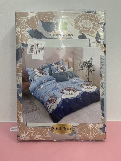ผ้าปู3.5ฟุต3ชิ้น พิมพ์ลาย 70g./เอกสิทธิ์